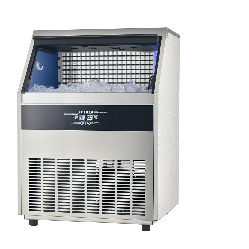 Uimoso 440Lbs/24H Commercial Ice Maker Restaurant Ice Machine 110Lbs Storage