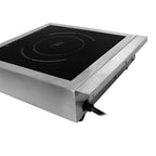 TI-1SS 13 In. Portable Commercial Single Element Black Induction Glass-Ceramic Cooktop 3200W 197UL Cert.