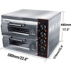 Commercial 1700W 16 Inch Stainless Steel Electric Countertop Pizza Oven for Restaurant Home Multifunctional Indoor Oven for Piz