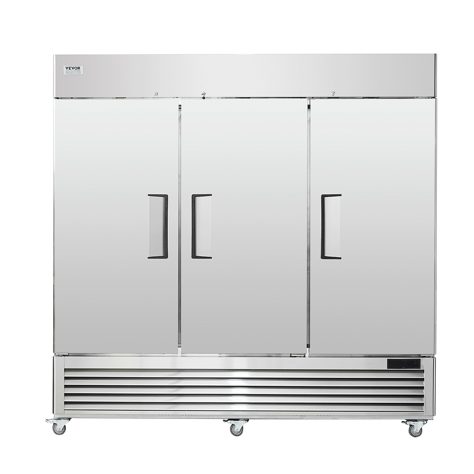 VEVOR Commercial Freezer 60.42 Cu.Ft Reach in Upright Freezer 3 Doors 12 Shelves