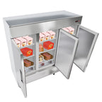 Uimoso Commercial Upright Reach-In Freezer 66.9 Cu.Ft with 3 Door and 12 Shelves