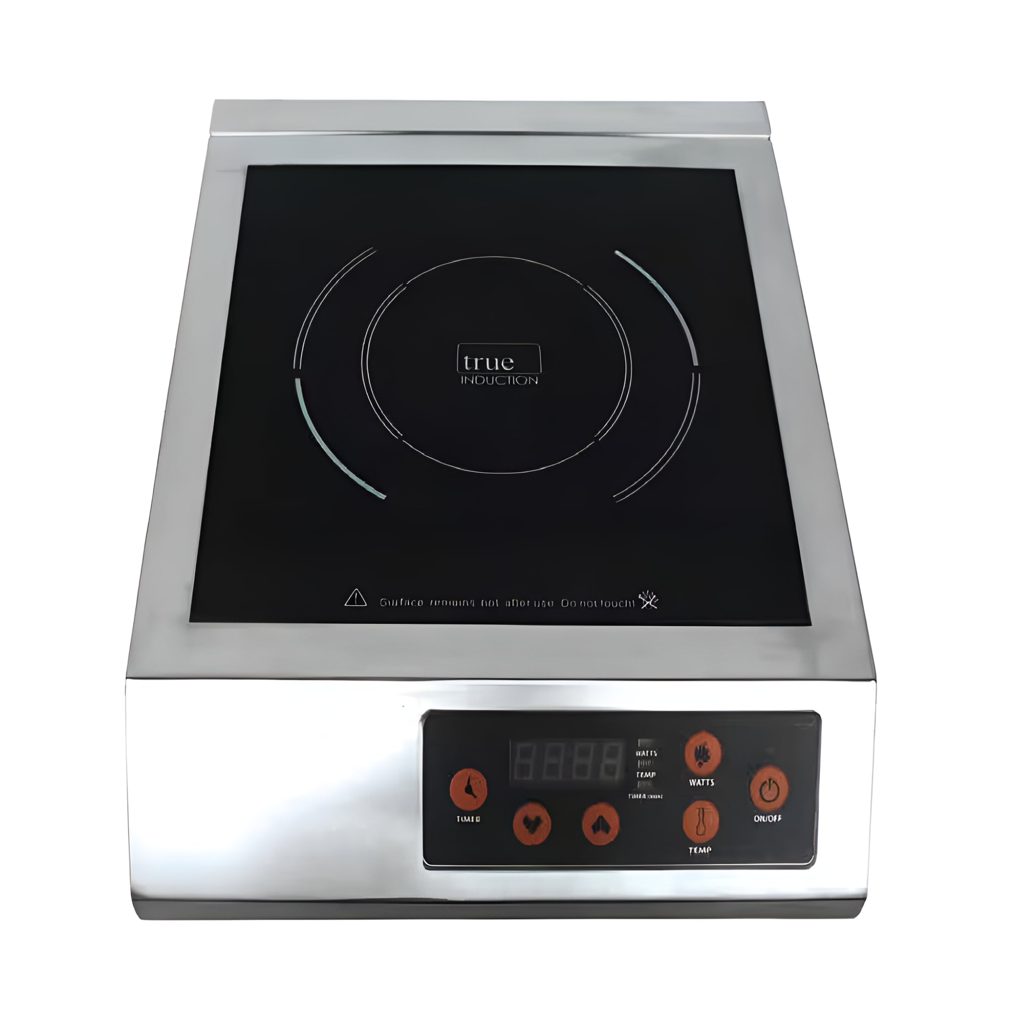 TI-1SS 13 In. Portable Commercial Single Element Black Induction Glass-Ceramic Cooktop 3200W 197UL Cert.